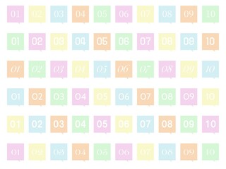 ふきだし番号文字抜きセット