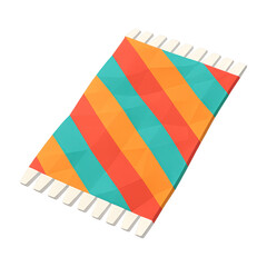 PNG Colorful geometric beach towel