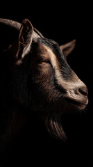 Fototapeta premium Goat Head Slightly Tilted Natural Light