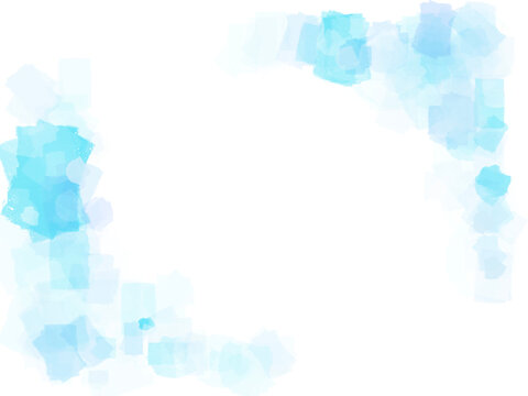 青系の氷のようなフレーム背景イラスト
