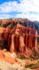 Red rock canyon panorama
