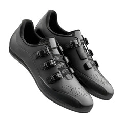 Black color cycling shoes isolated [Transparent Background PNG]