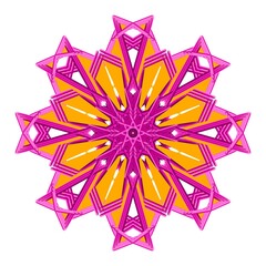 abstract floral mandala ornamental