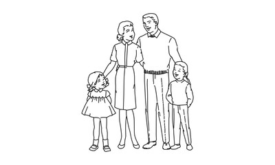 Illustration of a Family