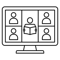 Virtual Classroom Icon
