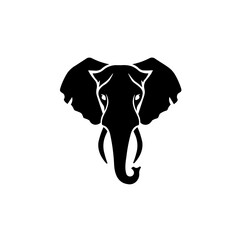  Simple Flat Silhouette  Elephant Icon
