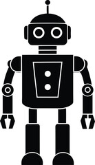 Fototapeta premium robot on white background.eps