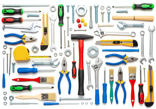 toolset on a white background
