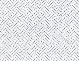 Naklejka premium Metal diamond plate texture background featuring raised crisscross pattern, rugged industrial look, ideal for mechanical, construction, or automotive design themes. 