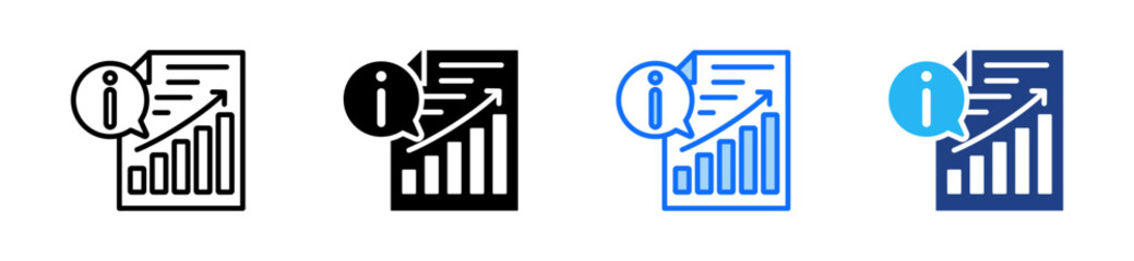 Information Service Icon Set Multiple Style Collection