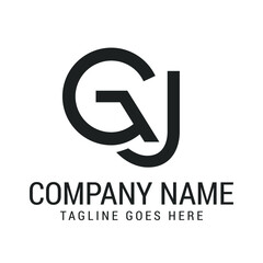 Creative Letter GJ or JG Modern Minimalist Vector Logo Design Templates for Brand