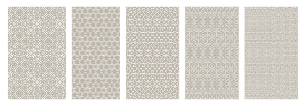 Seamless Jewish Geometric Patterns with Star of David inspired by Judaic symbolism and traditions