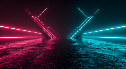 light trails on the horizon