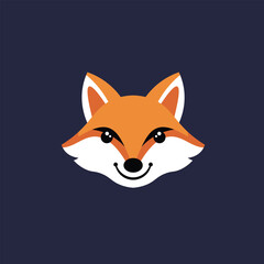 Fox Mascot Head Cartoon Icon  