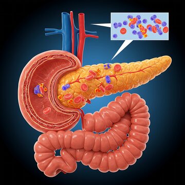  pancreatic enzyme replacement therapy (PERT) with enzymes targeting the digestive system