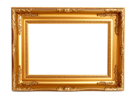 Frame, golden, decorative, elegant, isolated, classic, vintage, ornate, rectangular, detailed, luxurious, metallic, border, art, object, empty, glossy, beautiful, accessory, blank, style, interior, mo