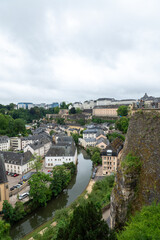 Panorama of the capital of Luxembourg in July 2025