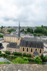Panorama of the capital of Luxembourg in July 2025