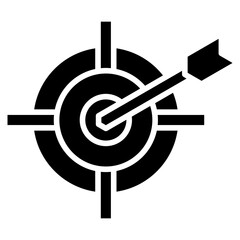 Objective glyph icon