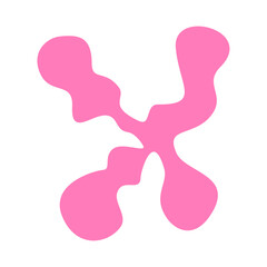 Alphabet and number bumble colour pink