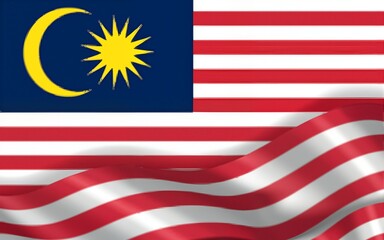 malaysia independence day background illustration in flat style. High quality