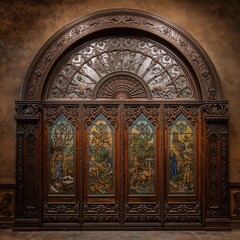 Fototapeta premium Classic windows enhance beautiful architecture with timeless elegance, charming details, and historical design inspiration.