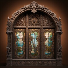 Fototapeta premium Classic windows enhance beautiful architecture with timeless elegance, charming details, and historical design inspiration.