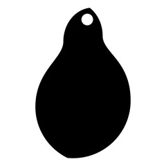 Kitchen board vector icon. Serving Board illustration sign. Meat board symbol or logo.