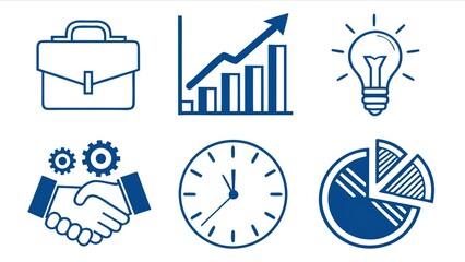 Fototapeta premium Business Growth Strategy And Development Concepts Illustration