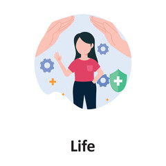 Life  Vector Illustration which can easily edit or modify