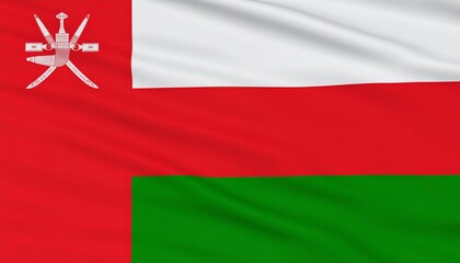 Flag of Oman with National Emblem