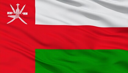 Flag of Oman with National Emblem