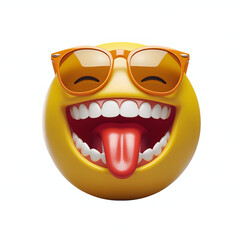 Fototapeta premium smiley face with glasses