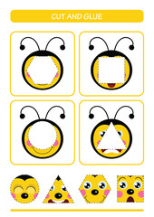 Fun Learning Activity with Creative Bee Shapes