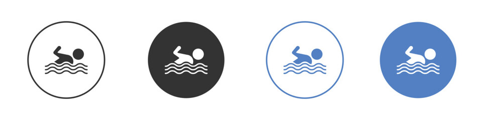 Swimming icon symbol. Quality design element.