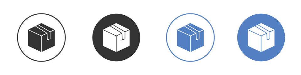 Package icon symbol. Quality design element.
