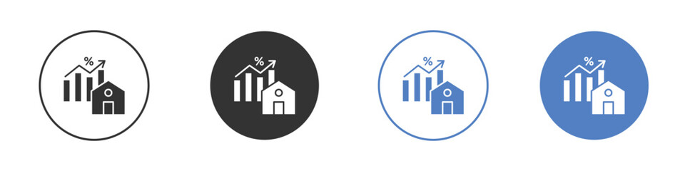 Mortgage icon symbol. Quality design element.