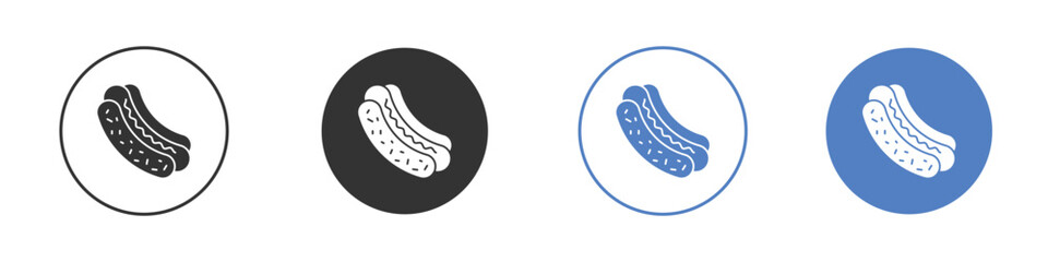 Hot dog icon symbol. Quality design element.