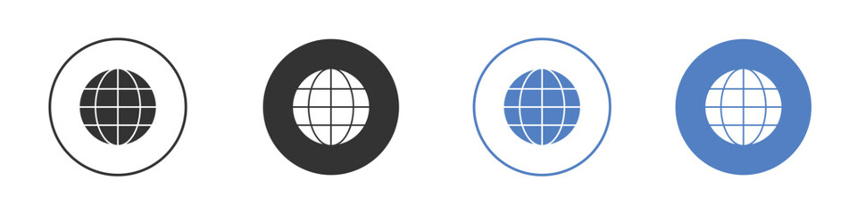 Globe icon symbol. Quality design element.