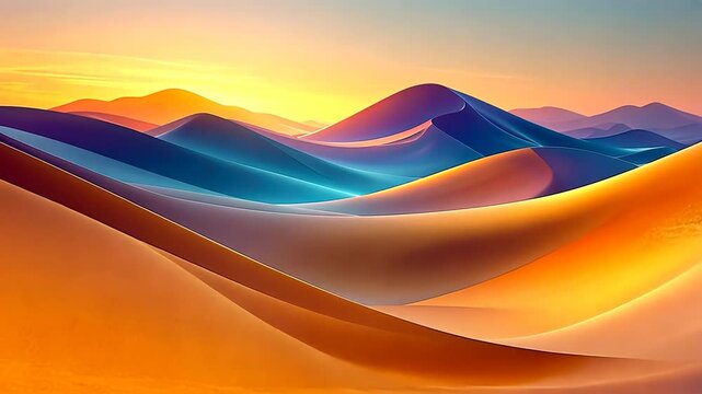 sunset in the mountains