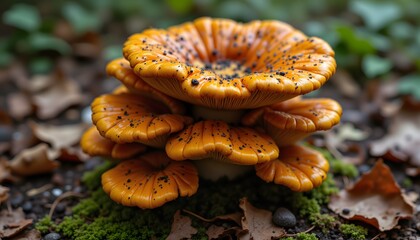 Ingestion of this mushroom can lead to a complex syndrome characterized by initial excitatory effects followed by depressive phases, impacting the central nervous system