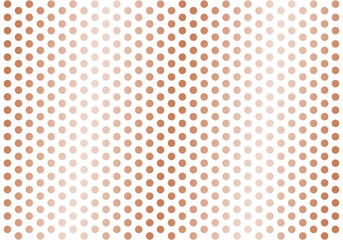Seamless polka dot pattern grid bronze dots background. Transparent and vector illustration