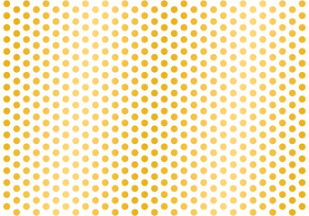 Seamless polka dot pattern grid gold dots background. Transparent and vector illustration