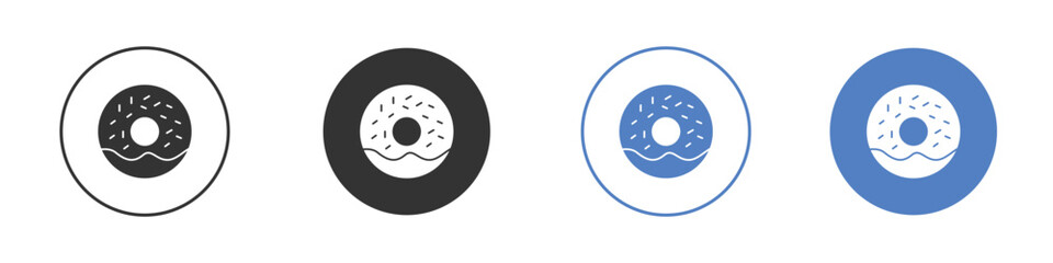 Donut icon symbol. Quality design element.