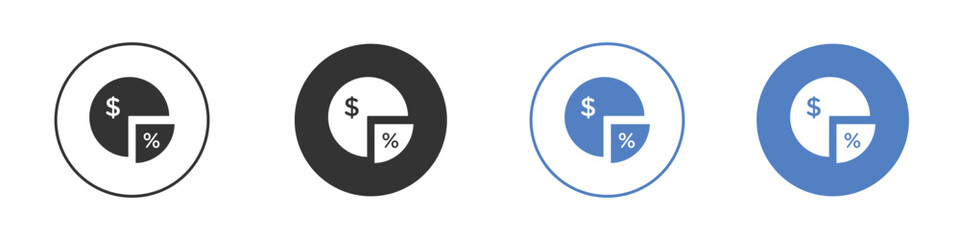 Dividend icon symbol. Quality design element.