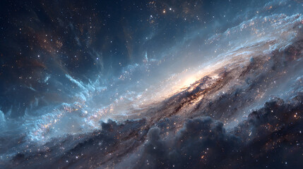 Galaxy's ethereal embrace evokes cosmic wonder, perfect for International Astronomy Day and Star Gazing Night celebrations