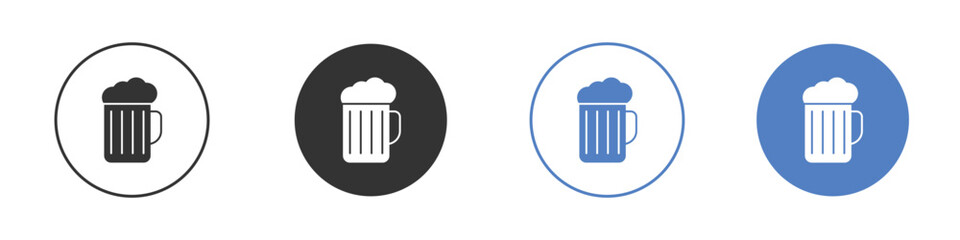 Beer mug icon symbol. Quality design element.
