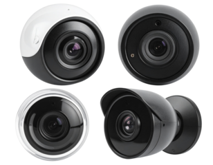 set of speakers isolated on white