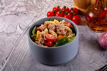 Italian pasta salad with tuna