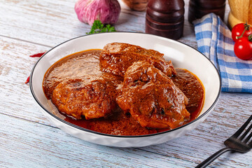 Indian chicken thights tikka massala